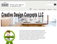 Tablet Screenshot of creativedesignconceptsllc.com